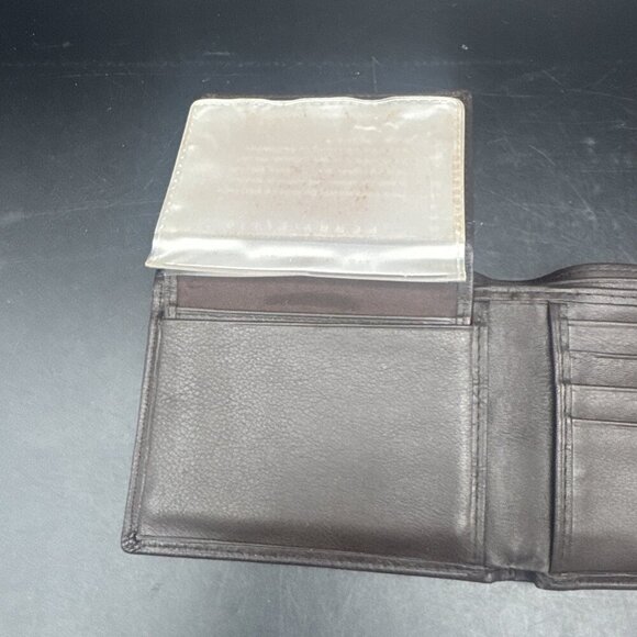 Perry Ellis Men's Genuine Brown Leather Bifold Wallet NEW - Picture 5 of 10